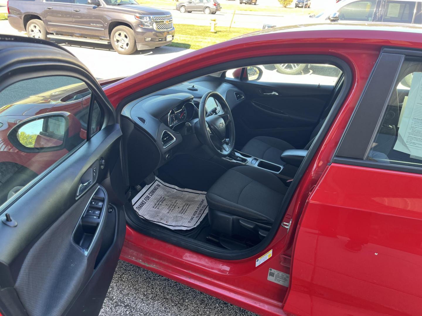 2018 Red Chevrolet Cruze LS Auto (1G1BC5SM8J7) with an 1.4L L4 DOHC 16V TUR engine, 6-Speed Automatic transmission, located at 1633 W Kimberly, Davenport, IA, 52806, (563) 323-5341, 41.559456, -90.598732 - Photo#8