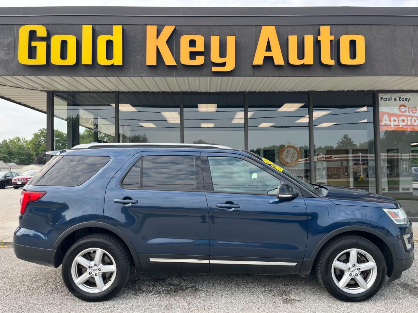 2017 Blue Ray Metallic Ford Explorer (1FM5K8D81HG) , located at 1633 W Kimberly, Davenport, IA, 52806, (563) 323-5341, 41.559456, -90.598732 - Photo#0