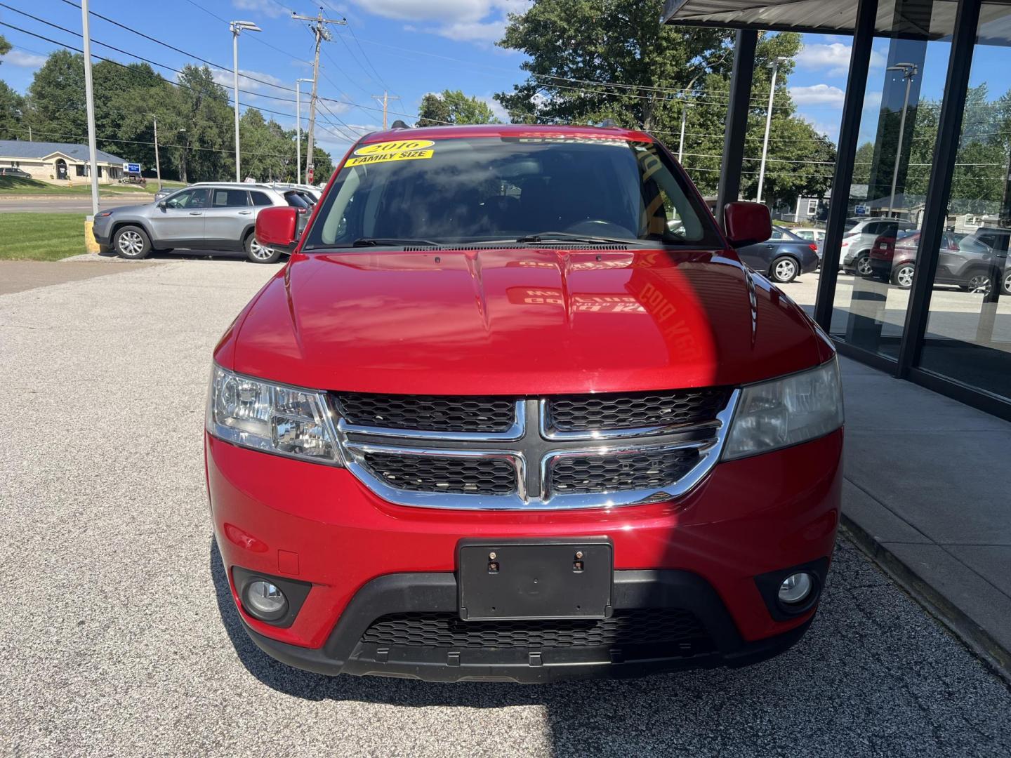 2016 Redline Pearl Coat /Black Dodge Journey SXT (3C4PDCBBXGT) with an 2.4L L6 DOHC 16V engine, 4A transmission, located at 1633 W Kimberly, Davenport, IA, 52806, (563) 323-5341, 41.559456, -90.598732 - Photo#2