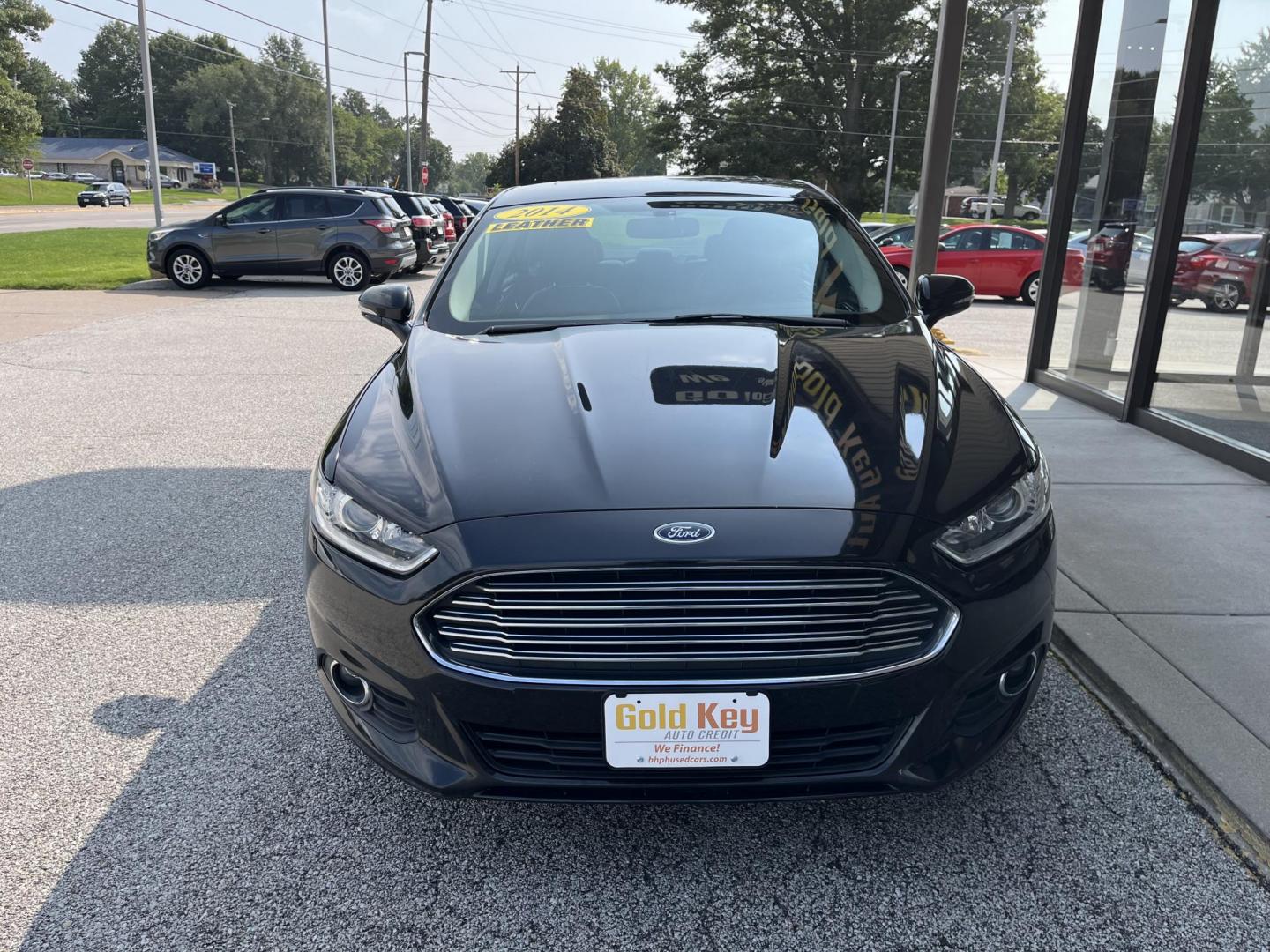 2014 Tuxedo Black Metallic Ford Fusion SE (3FA6P0HD2ER) with an 1.5L L4 DOHC 16V engine, located at 1633 W Kimberly, Davenport, IA, 52806, (563) 323-5341, 41.559456, -90.598732 - Photo#1