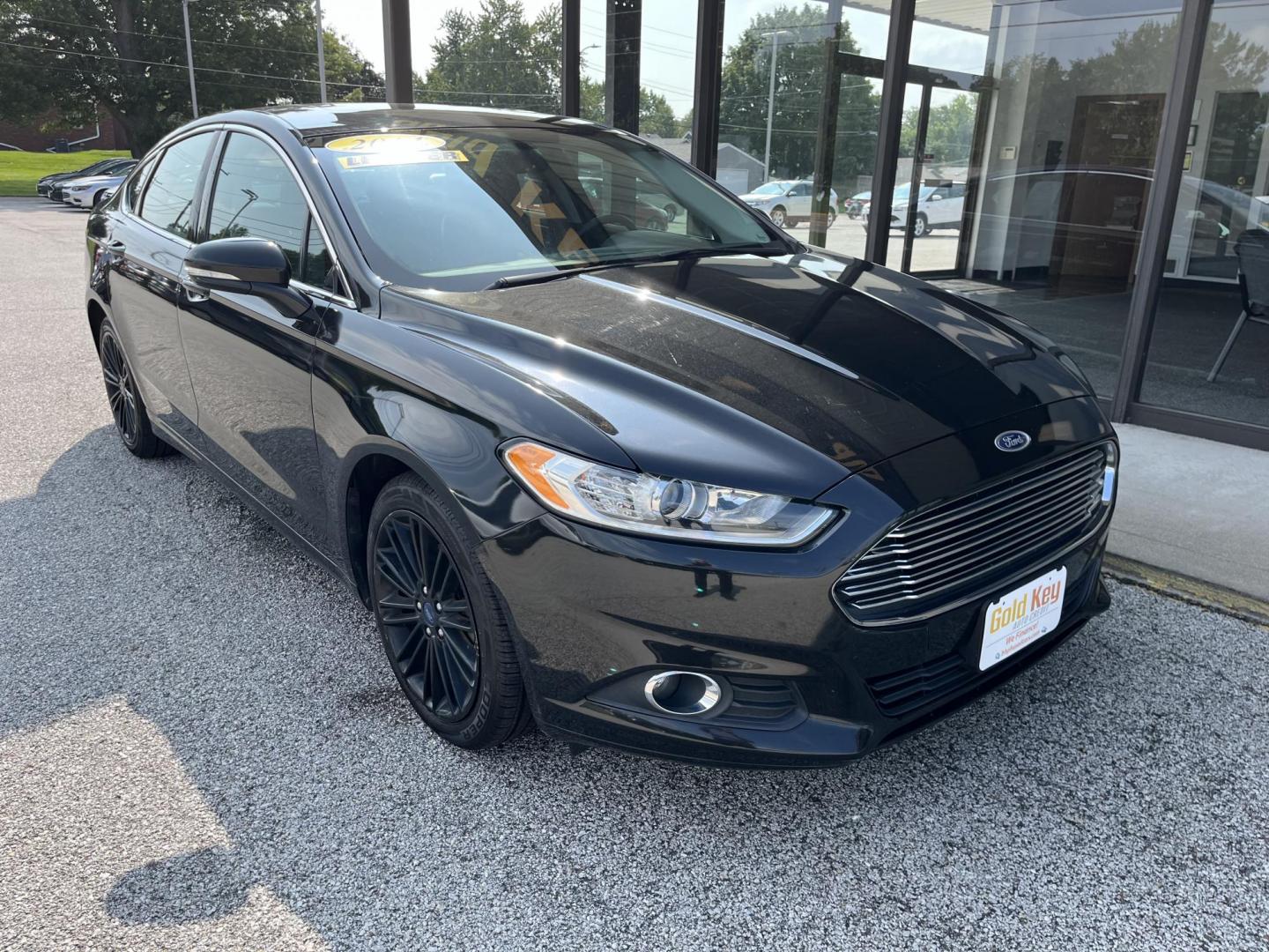 2014 Tuxedo Black Metallic Ford Fusion SE (3FA6P0HD2ER) with an 1.5L L4 DOHC 16V engine, located at 1633 W Kimberly, Davenport, IA, 52806, (563) 323-5341, 41.559456, -90.598732 - Photo#2