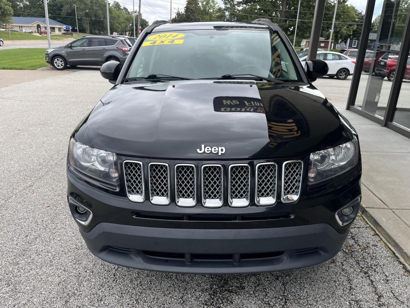 2015 Black Clear Coat Jeep Compass Latitude 4WD (1C4NJDEBXFD) with an 2.4L L4 DOHC 16V engine, 6-Speed Automatic transmission, located at 1633 W Kimberly, Davenport, IA, 52806, (563) 323-5341, 41.559456, -90.598732 - Photo#1