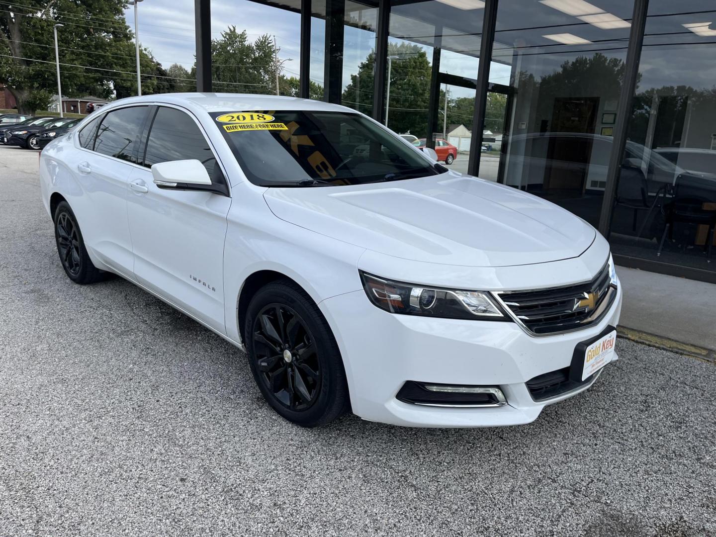 2018 Summit White Chevrolet Impala LT (2G1105S37J9) with an 3.6L V6 DOHC 24V engine, 6-Speed Automatic transmission, located at 1633 W Kimberly, Davenport, IA, 52806, (563) 323-5341, 41.559456, -90.598732 - Photo#1