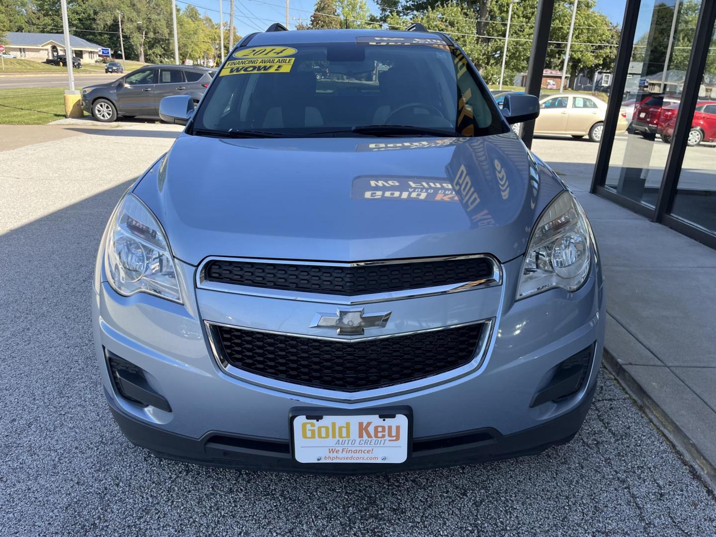 2014 Blue Candy Tinted CC Chevrolet Equinox 1LT 2WD (2GNALBEK6E6) with an 2.4L L4 DOHC 16V engine, 6-Speed Automatic transmission, located at 1633 W Kimberly, Davenport, IA, 52806, (563) 323-5341, 41.559456, -90.598732 - Photo#1