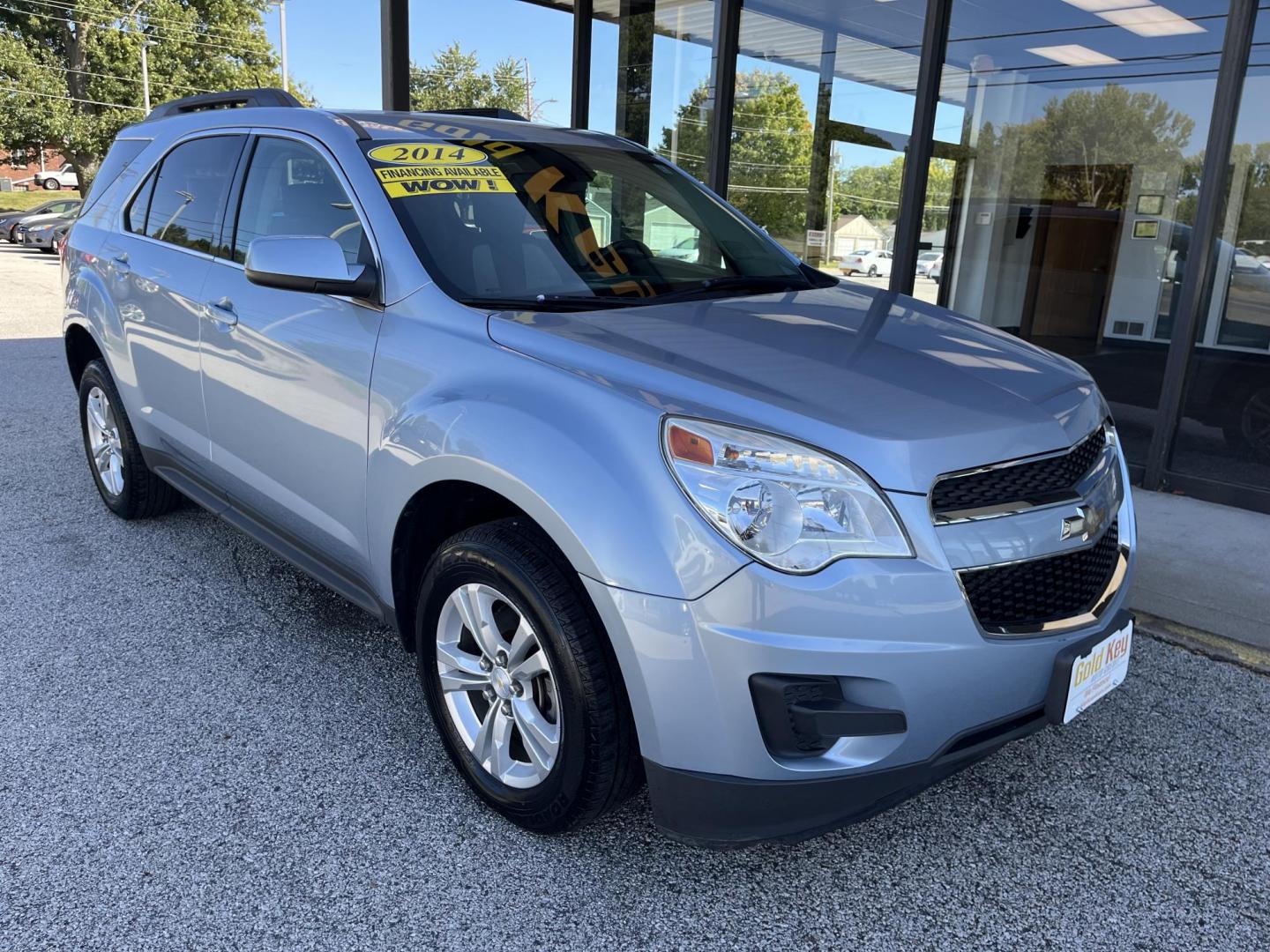 2014 Blue Candy Tinted CC Chevrolet Equinox 1LT 2WD (2GNALBEK6E6) with an 2.4L L4 DOHC 16V engine, 6-Speed Automatic transmission, located at 1633 W Kimberly, Davenport, IA, 52806, (563) 323-5341, 41.559456, -90.598732 - Photo#2