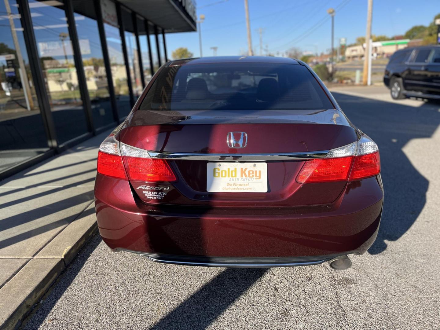 2015 Basque Red Pearl II Honda Accord LX Sedan CVT (1HGCR2F35FA) with an 2.4L L4 DOHC 16V engine, Continuously Variable Transmission transmission, located at 1633 W Kimberly, Davenport, IA, 52806, (563) 323-5341, 41.559456, -90.598732 - Photo#4