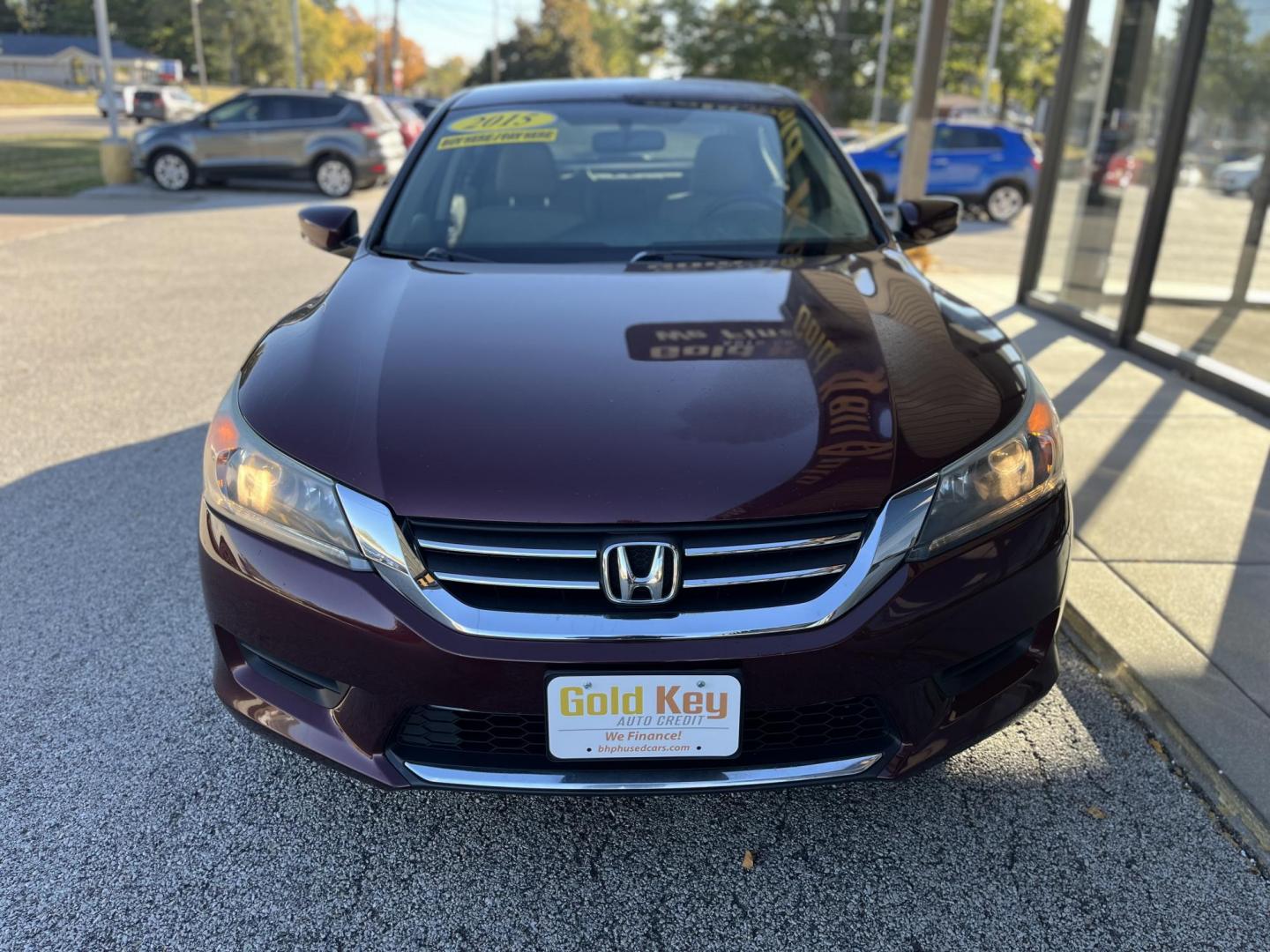 2015 Basque Red Pearl II Honda Accord LX Sedan CVT (1HGCR2F35FA) with an 2.4L L4 DOHC 16V engine, Continuously Variable Transmission transmission, located at 1633 W Kimberly, Davenport, IA, 52806, (563) 323-5341, 41.559456, -90.598732 - Photo#1