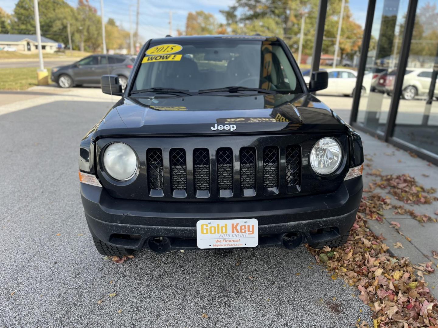 2015 Black Clearcoat Jeep Patriot Sport 4WD (1C4NJRBB5FD) with an 2.4L L4 DOHC 16V engine, located at 1633 W Kimberly, Davenport, IA, 52806, (563) 323-5341, 41.559456, -90.598732 - Photo#1