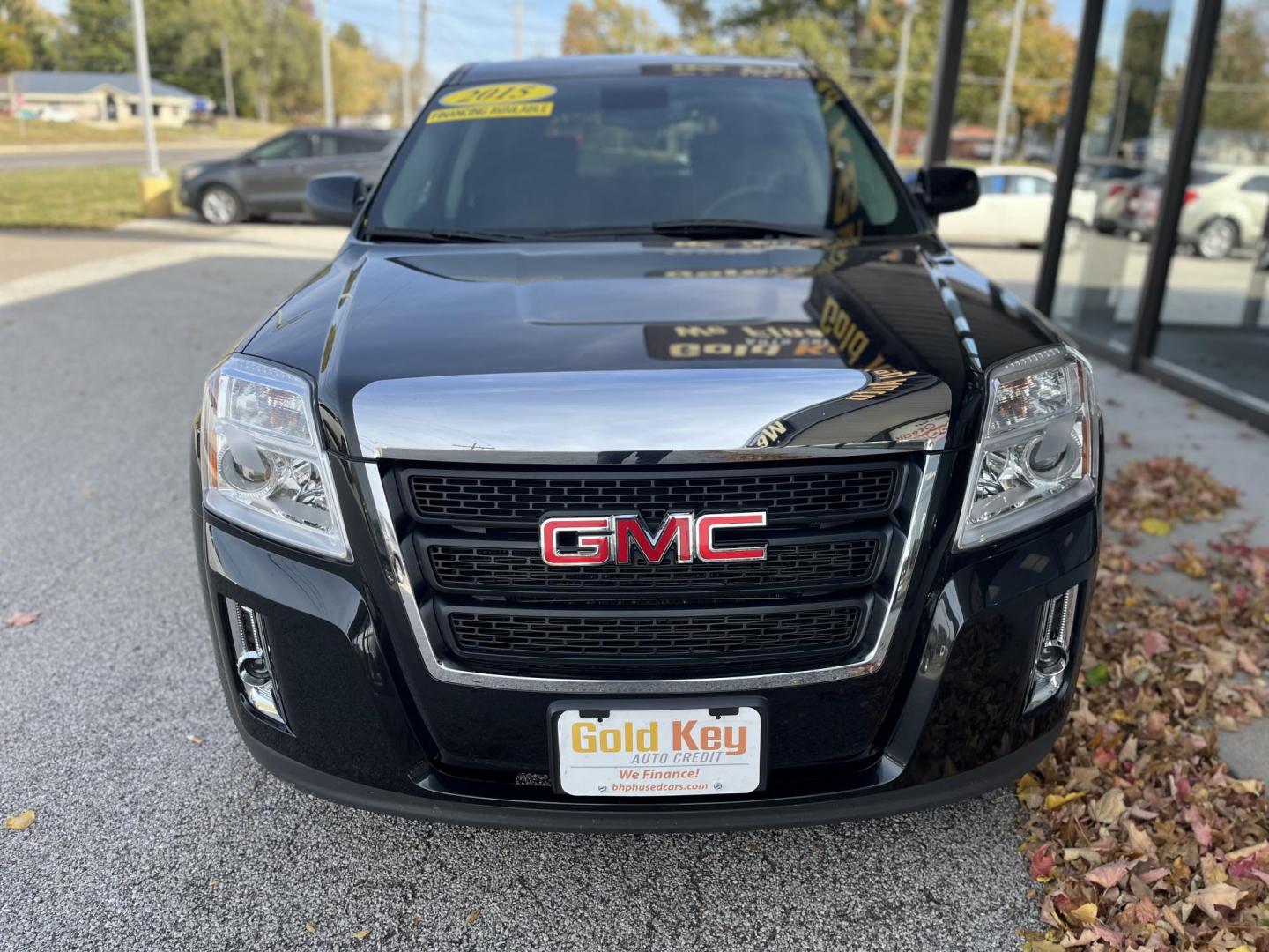 2015 Carbon Black Metallic GMC Terrain SLE1 FWD (2GKALMEKXF6) with an 2.4L L4 DOHC 16V engine, 6-Speed Automatic transmission, located at 1633 W Kimberly, Davenport, IA, 52806, (563) 323-5341, 41.559456, -90.598732 - Photo#3