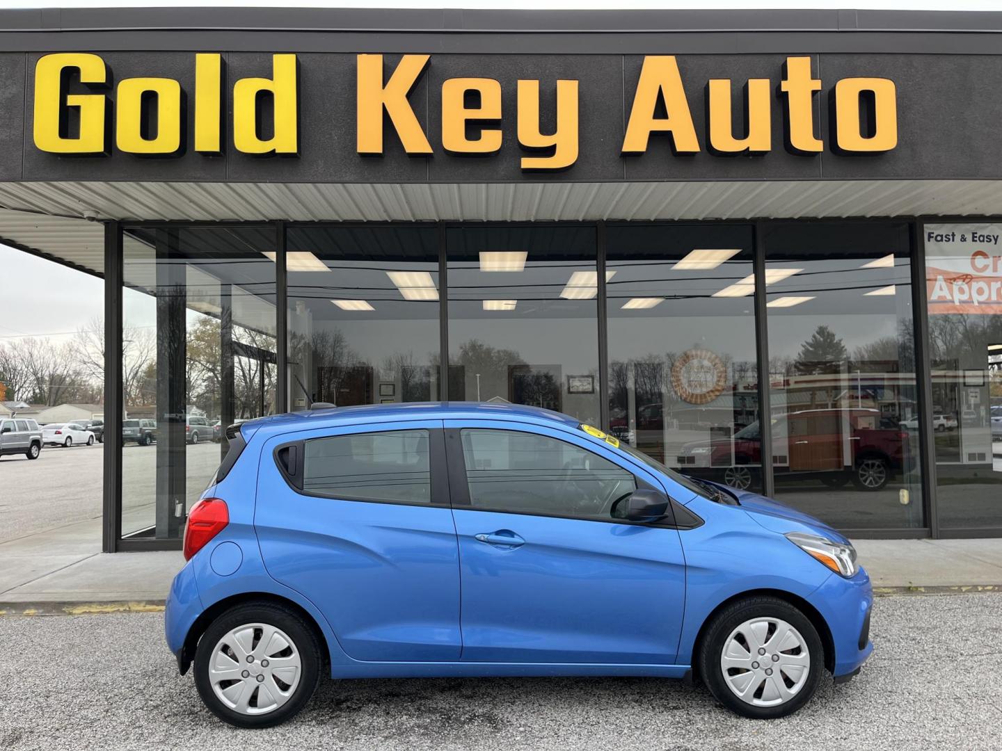 2017 Blue Chevrolet Spark LS CVT (KL8CB6SA1HC) with an 1.4L L4 16V DOHC engine, Continuously Variable Transmission transmission, located at 1633 W Kimberly, Davenport, IA, 52806, (563) 323-5341, 41.559456, -90.598732 - Photo#0