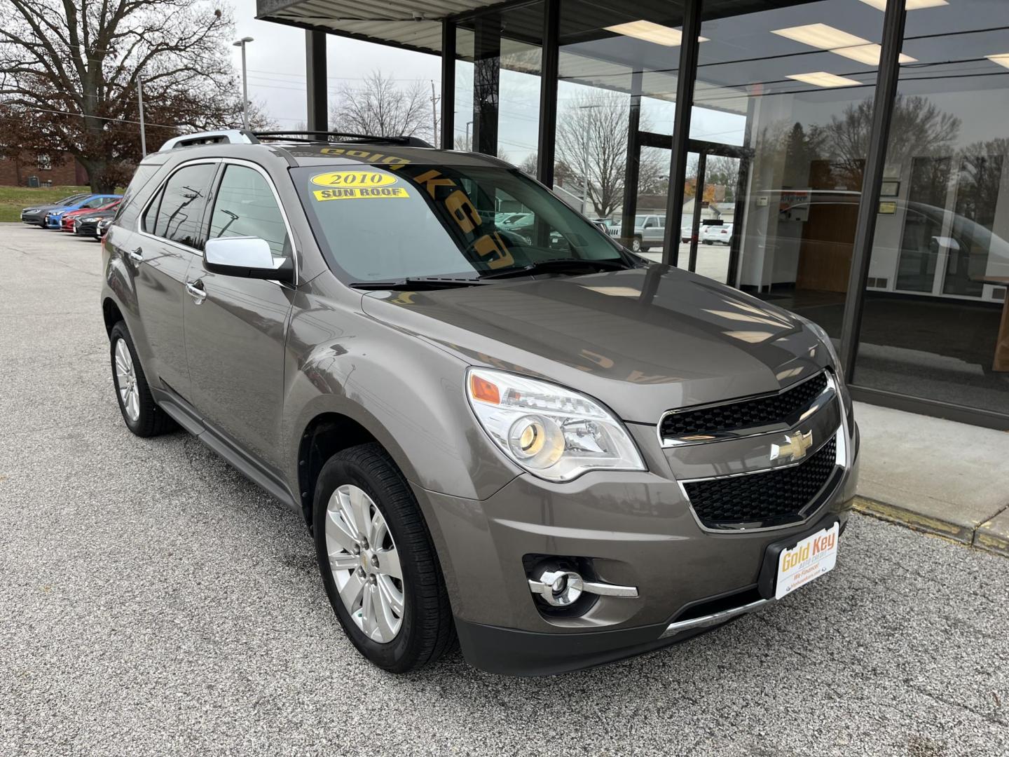 2010 Mocha Steel Metallic Chevrolet Equinox LTZ FWD (2CNALFEW8A6) with an 2.4L L4 DOHC 16V engine, 6-Speed Automatic transmission, located at 1633 W Kimberly, Davenport, IA, 52806, (563) 323-5341, 41.559456, -90.598732 - Photo#2