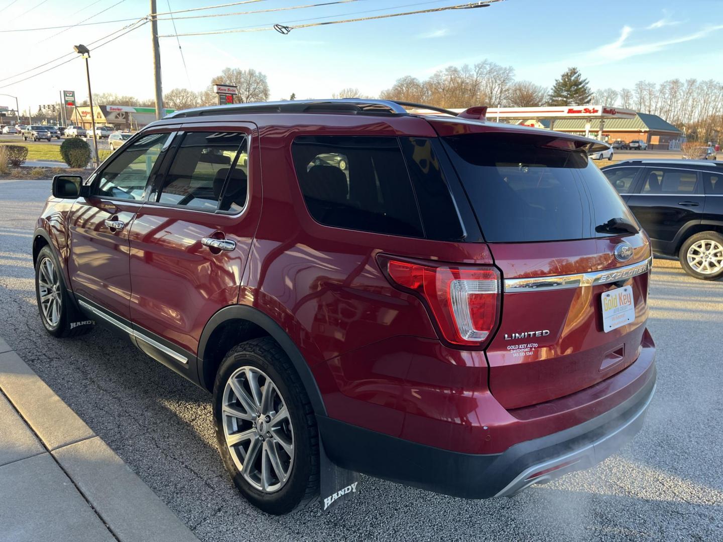 2016 Ruby Red Metallic Tinted Clearcoat Ford Explorer Limited 4WD (1FM5K8FH1GG) with an 2.3L L4 DOHC 16V engine, 6-Speed Automatic transmission, located at 1633 W Kimberly, Davenport, IA, 52806, (563) 323-5341, 41.559456, -90.598732 - Photo#3