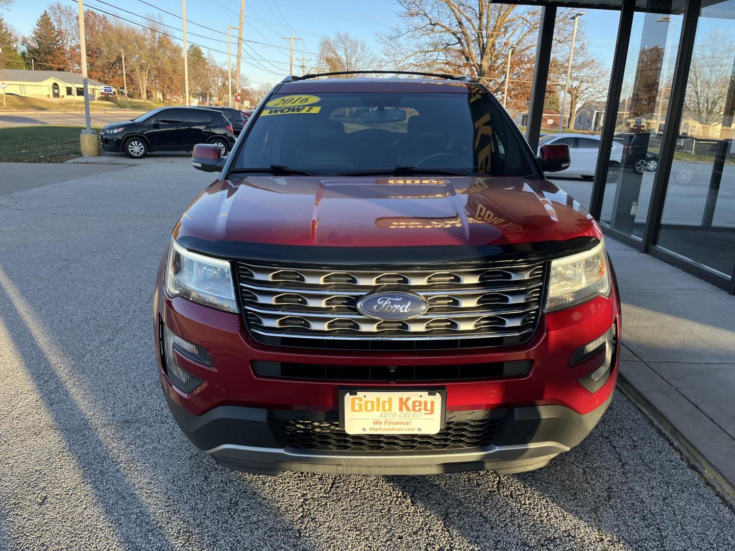 2016 Ruby Red Metallic Tinted Clearcoat Ford Explorer Limited 4WD (1FM5K8FH1GG) with an 2.3L L4 DOHC 16V engine, 6-Speed Automatic transmission, located at 1633 W Kimberly, Davenport, IA, 52806, (563) 323-5341, 41.559456, -90.598732 - Photo#1