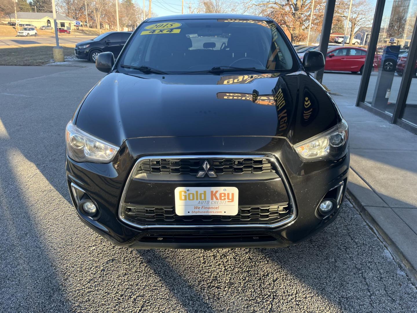 2015 Black Mitsubishi Outlander Sport ES AWC (4A4AR3AU3FE) with an 2.0L L4 DOHC 16V engine, Continuously Variable Transmission transmission, located at 1633 W Kimberly, Davenport, IA, 52806, (563) 323-5341, 41.559456, -90.598732 - Photo#1