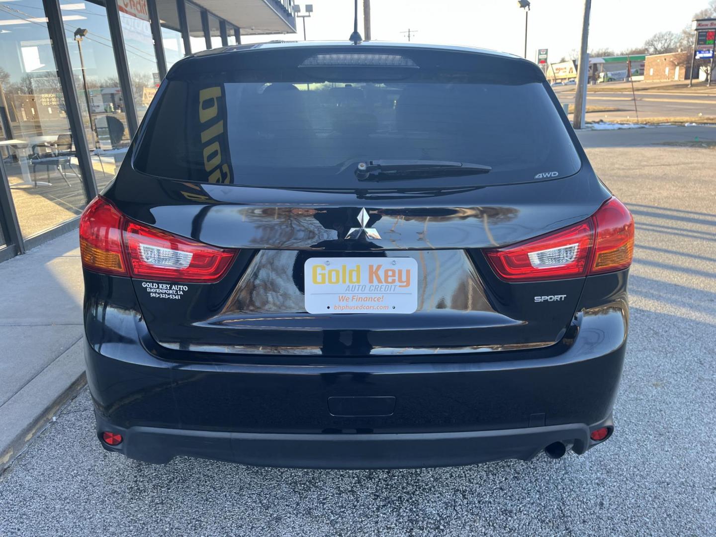 2015 Black Mitsubishi Outlander Sport ES AWC (4A4AR3AU3FE) with an 2.0L L4 DOHC 16V engine, Continuously Variable Transmission transmission, located at 1633 W Kimberly, Davenport, IA, 52806, (563) 323-5341, 41.559456, -90.598732 - Photo#4