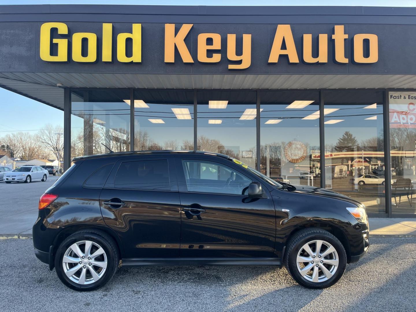 2015 Black Mitsubishi Outlander Sport ES AWC (4A4AR3AU3FE) with an 2.0L L4 DOHC 16V engine, Continuously Variable Transmission transmission, located at 1633 W Kimberly, Davenport, IA, 52806, (563) 323-5341, 41.559456, -90.598732 - Photo#0