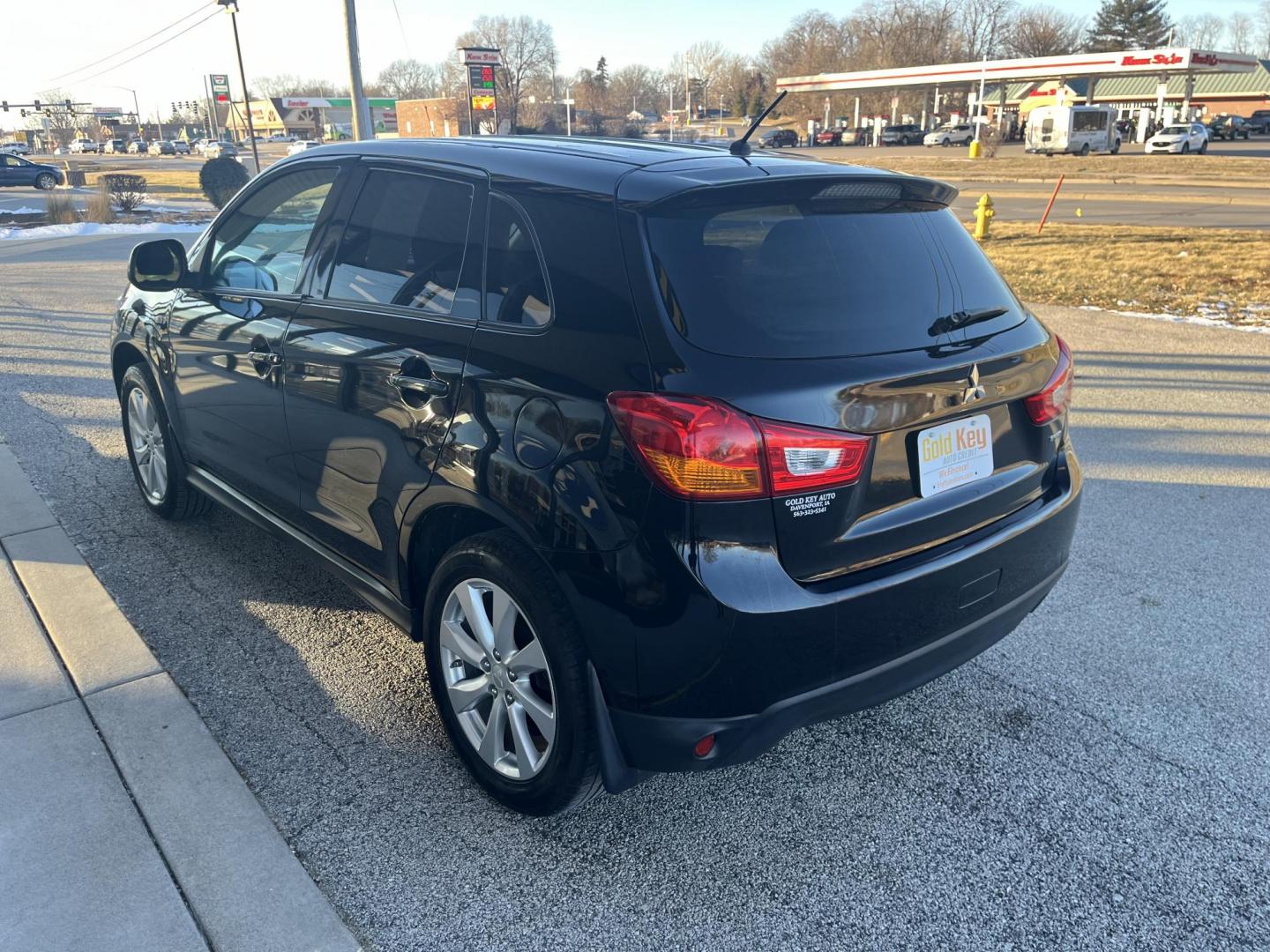 2015 Black Mitsubishi Outlander Sport ES AWC (4A4AR3AU3FE) with an 2.0L L4 DOHC 16V engine, Continuously Variable Transmission transmission, located at 1633 W Kimberly, Davenport, IA, 52806, (563) 323-5341, 41.559456, -90.598732 - Photo#3