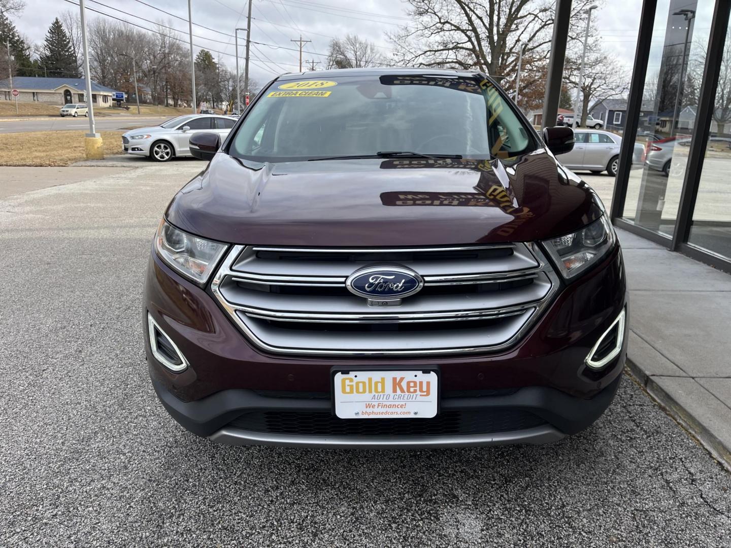 2018 Red Ford Edge Utility (2FMPK3K91JB) with an 2.0L I4 Turbo engine, Auto transmission, located at 1633 W Kimberly, Davenport, IA, 52806, (563) 323-5341, 41.559456, -90.598732 - Photo#1