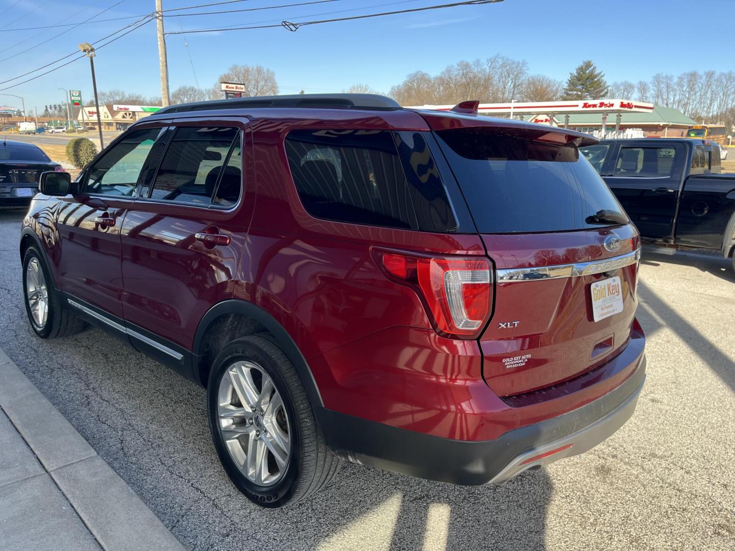 2017 Ruby Red Metallic Tinted Clearcoat Ford Explorer XLT (1FM5K8D82HG) with an 3.5L V-6 DOHC engine, located at 1633 W Kimberly, Davenport, IA, 52806, (563) 323-5341, 41.559456, -90.598732 - Photo#3