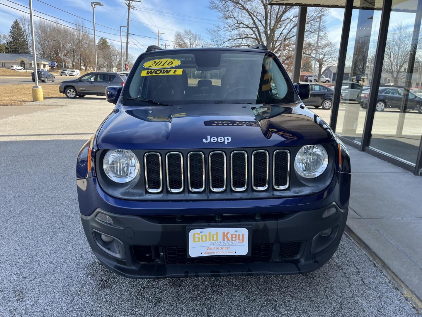 2016 Jetset Blue Jeep Renegade Latitude (ZACCJBBT0GP) with an MultiAir 1.4L I-4 variable valve control engine, located at 1633 W Kimberly, Davenport, IA, 52806, (563) 323-5341, 41.559456, -90.598732 - Photo#1