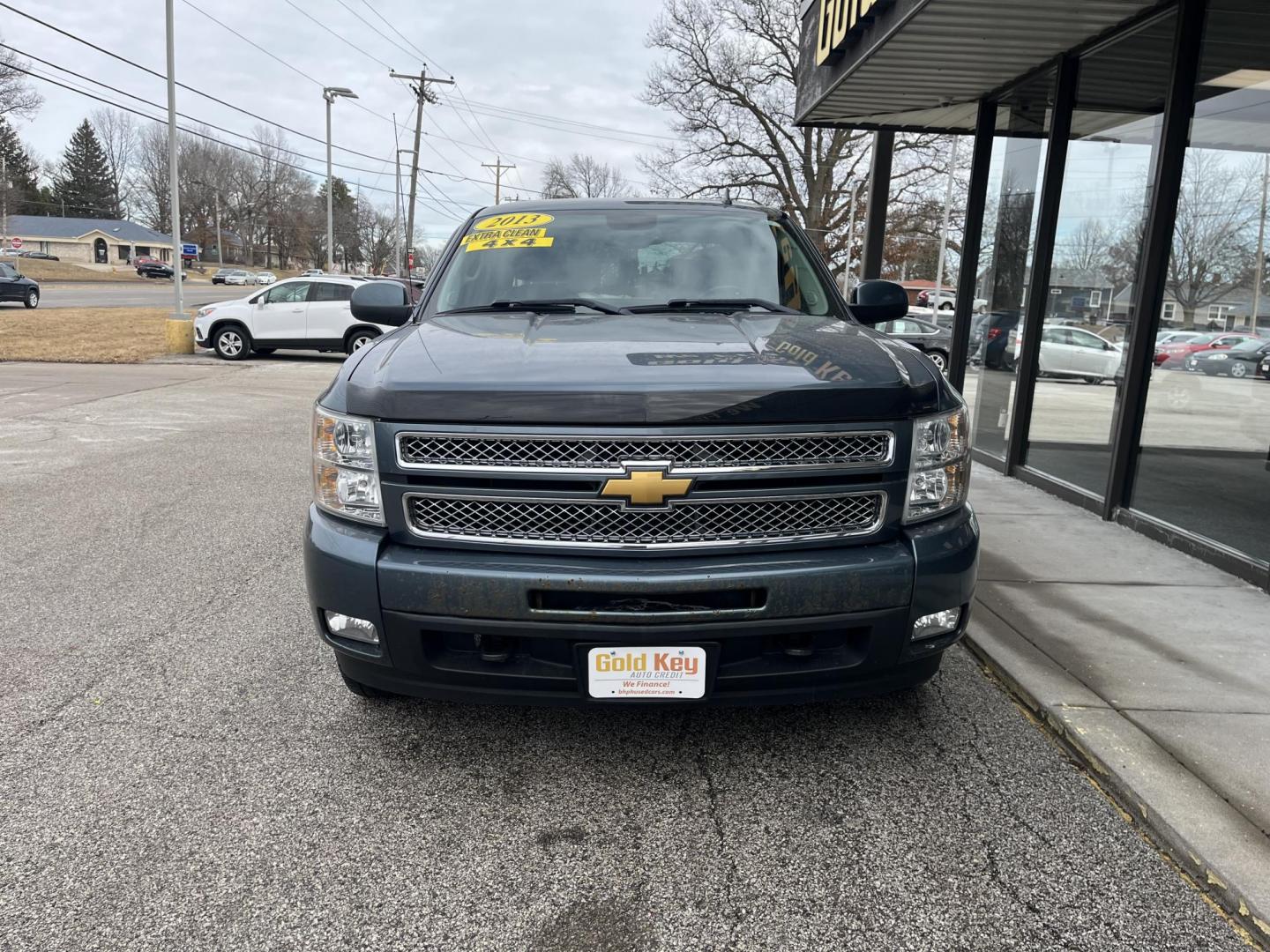 2013 Blue Granite Metallic Chevrolet Silverado 1500 LTZ (3GCPKTE77DG) with an Vortec 5.3L V-8 variable valve control engine, located at 1633 W Kimberly, Davenport, IA, 52806, (563) 323-5341, 41.559456, -90.598732 - Photo#1